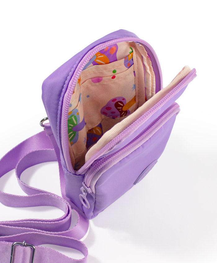 Cell Wallet Crossbody Lila