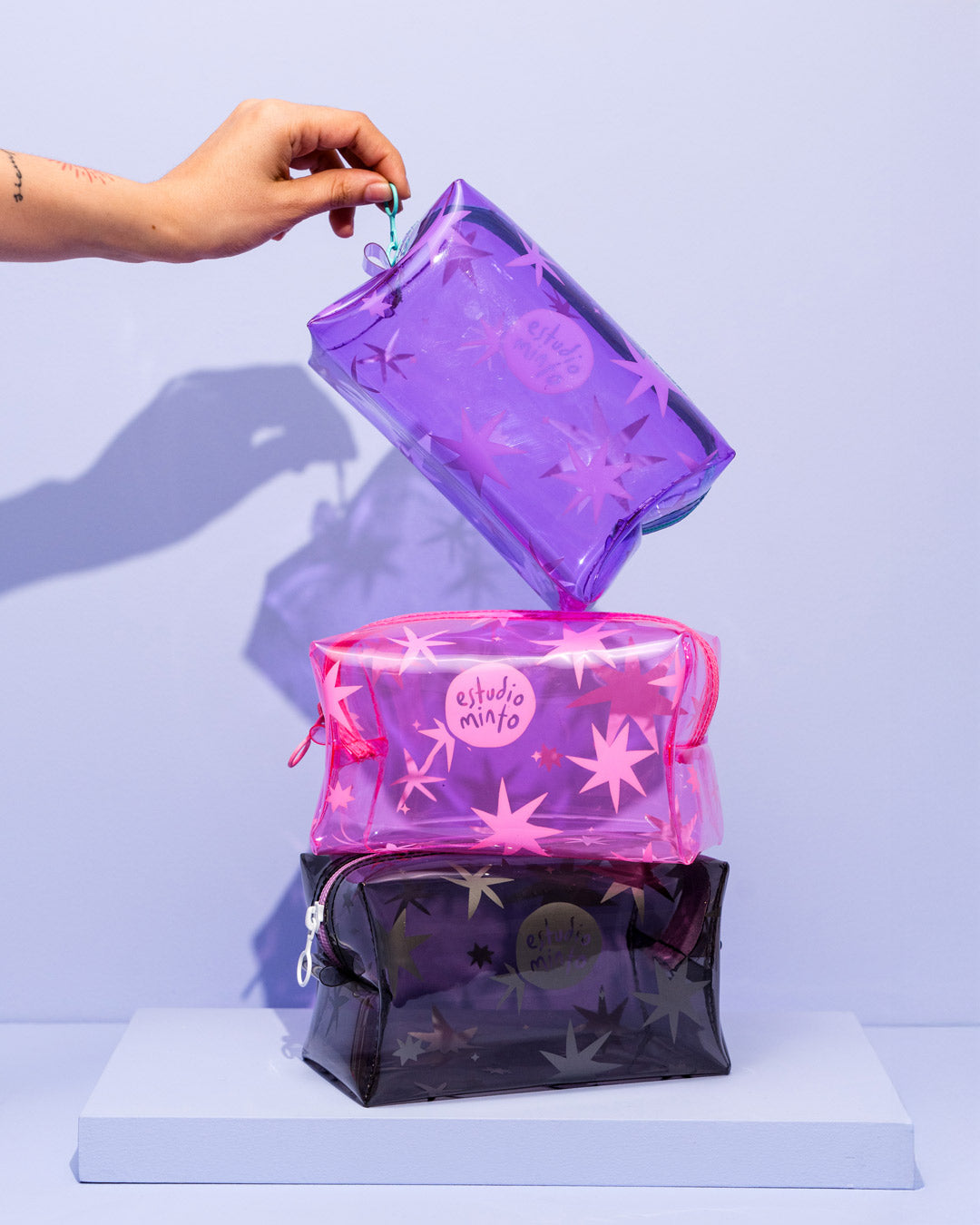 Cosmetiquera Boxy Star Lila