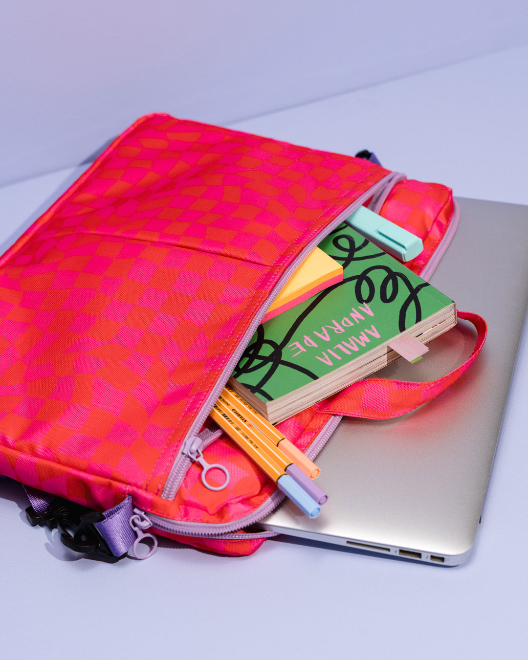 Funda para portátil 13"- 14" Cherry Checkers