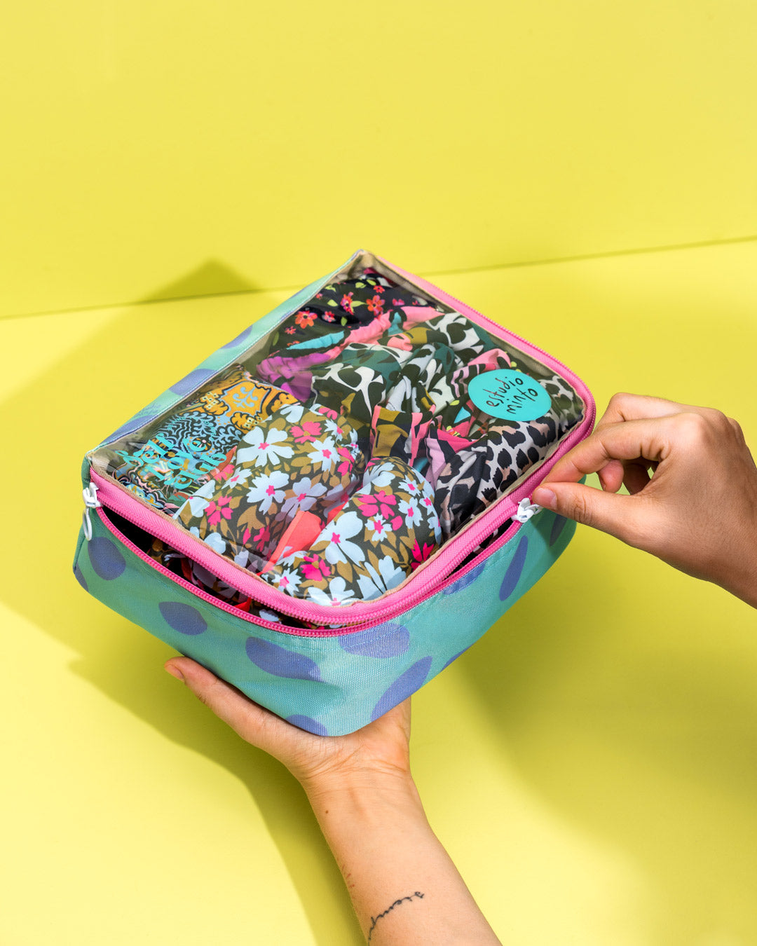 Organizador de ropa pequeño Bubble menta