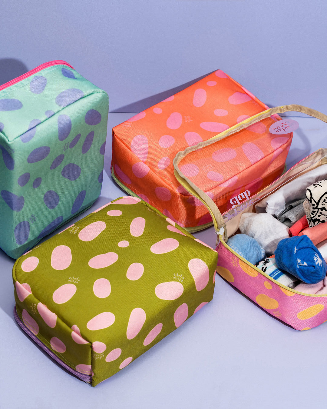 Organizador de ropa pequeño Bubble naranja