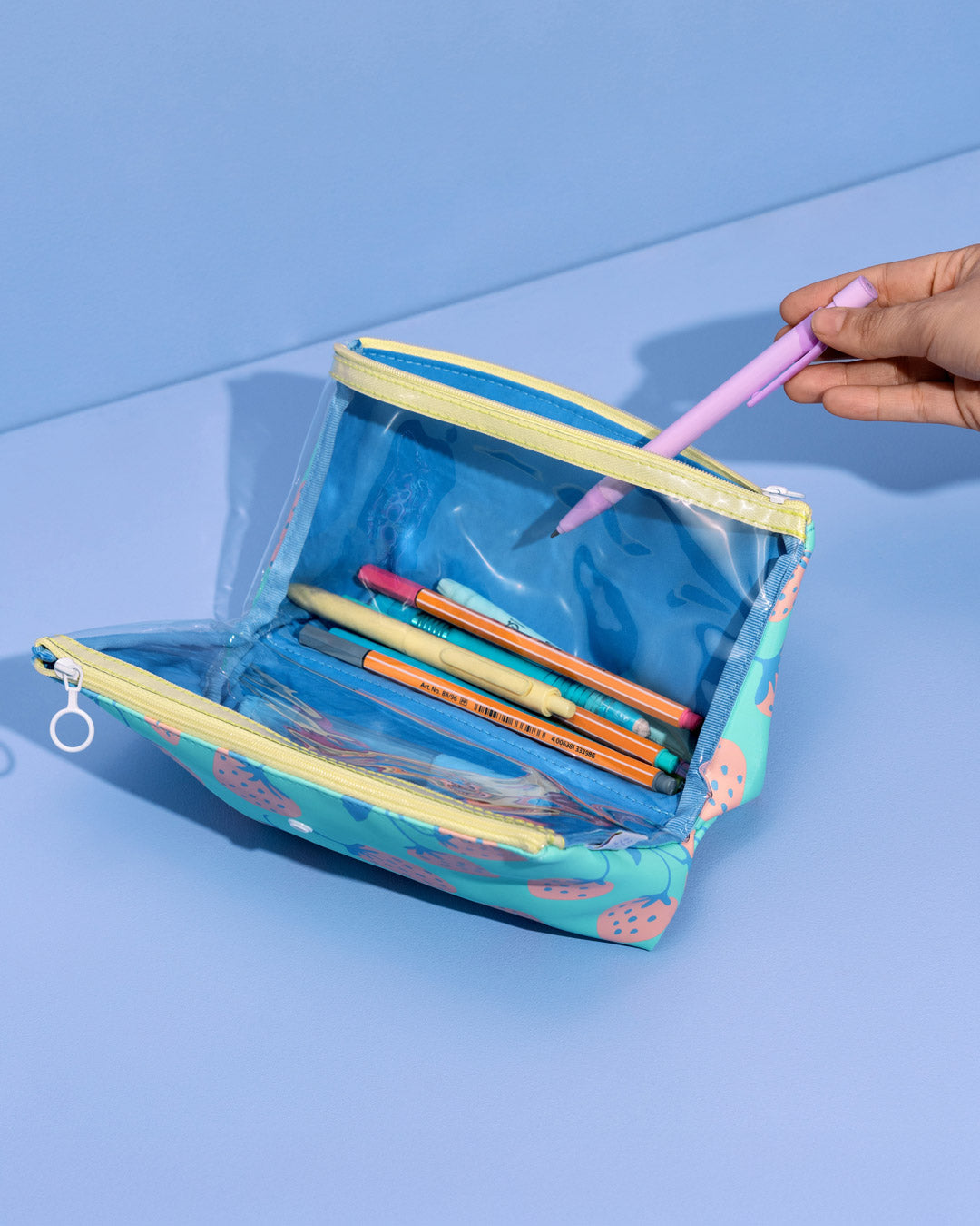 Cartuchera Doble Fresa Mandarina