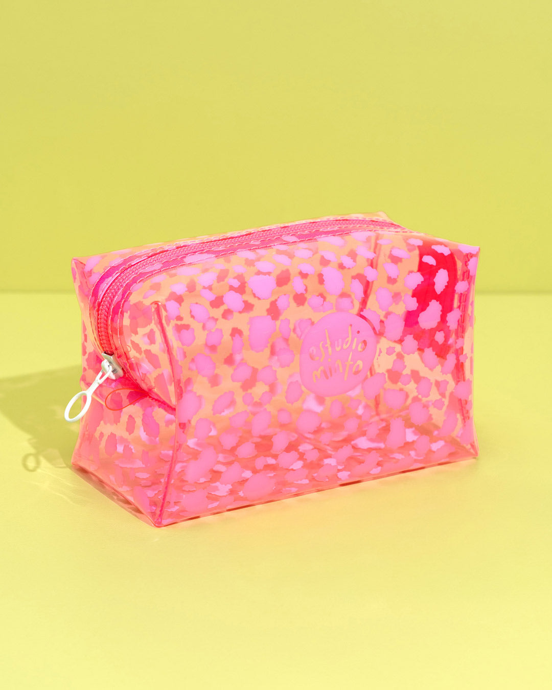 Cosmetiquera Boxy Cheetah Pink