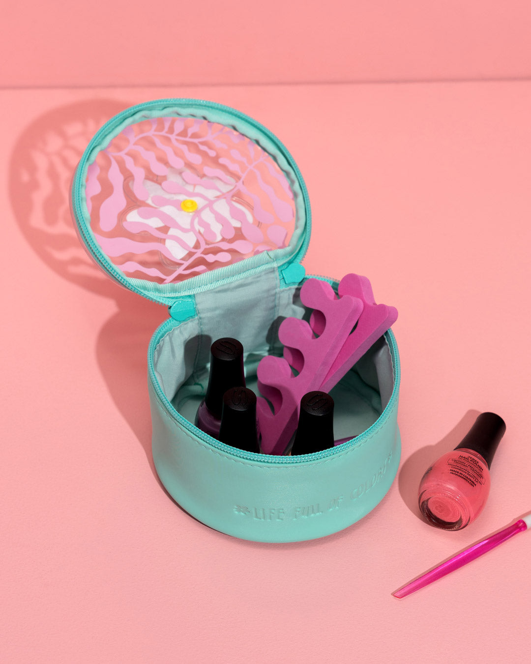 Estuche Burbuja Flor Blanca