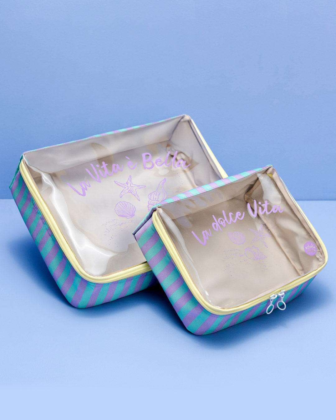 Organizador de ropa grande Stripes Lila