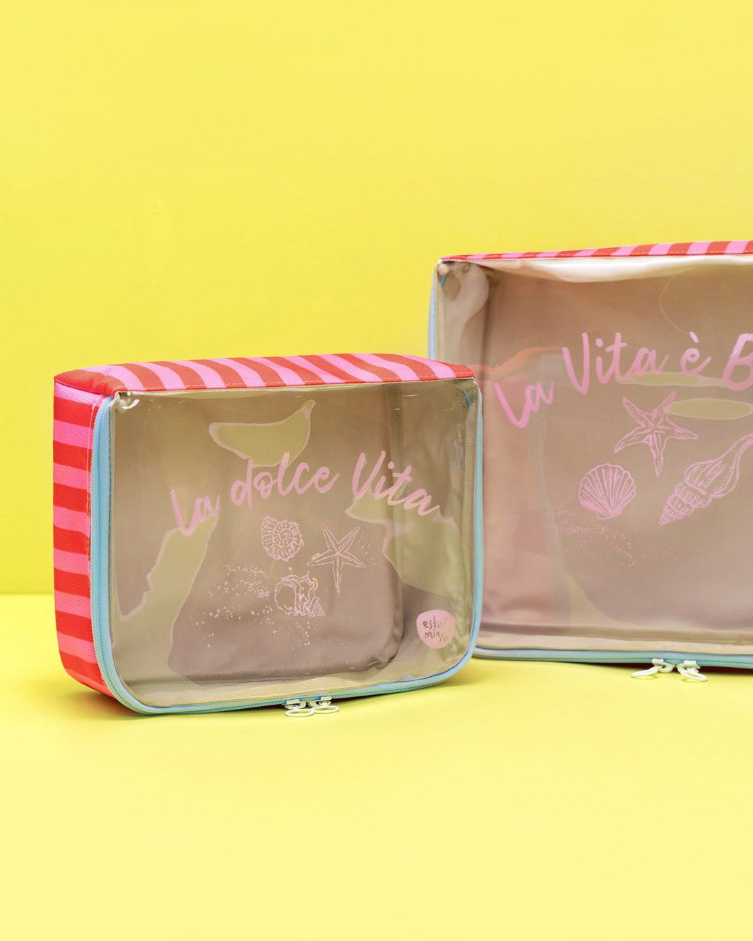 Organizador de ropa pequeño Stripes Cereza