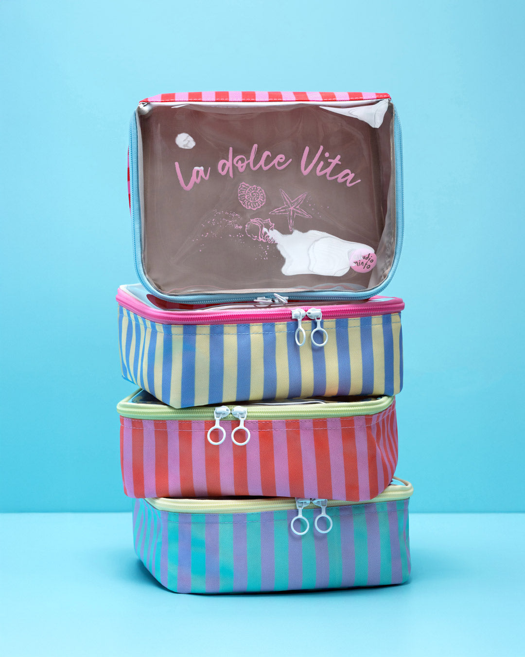 Organizador de ropa pequeño Stripes Lila